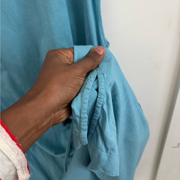 BODEN ADRIANA SOLID BLUE BELTED POCKET DRESS XL #WO163 - Picture 6 of 9